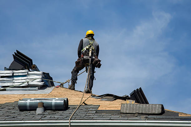 Professional Roofing technician working in Tunnel, NY